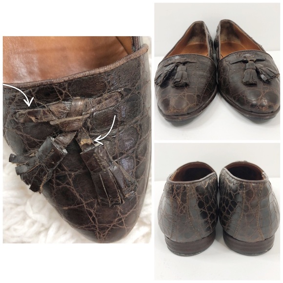 Ralph Lauren Vintage Crocodile Leather Loafers - Picture 7 of 8
